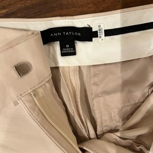 Ann Taylor cropped linen work pants
